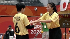 Cầu mây nữ Việt Nam trở lại chung kết đôi nữ ASIAD sau 20 năm